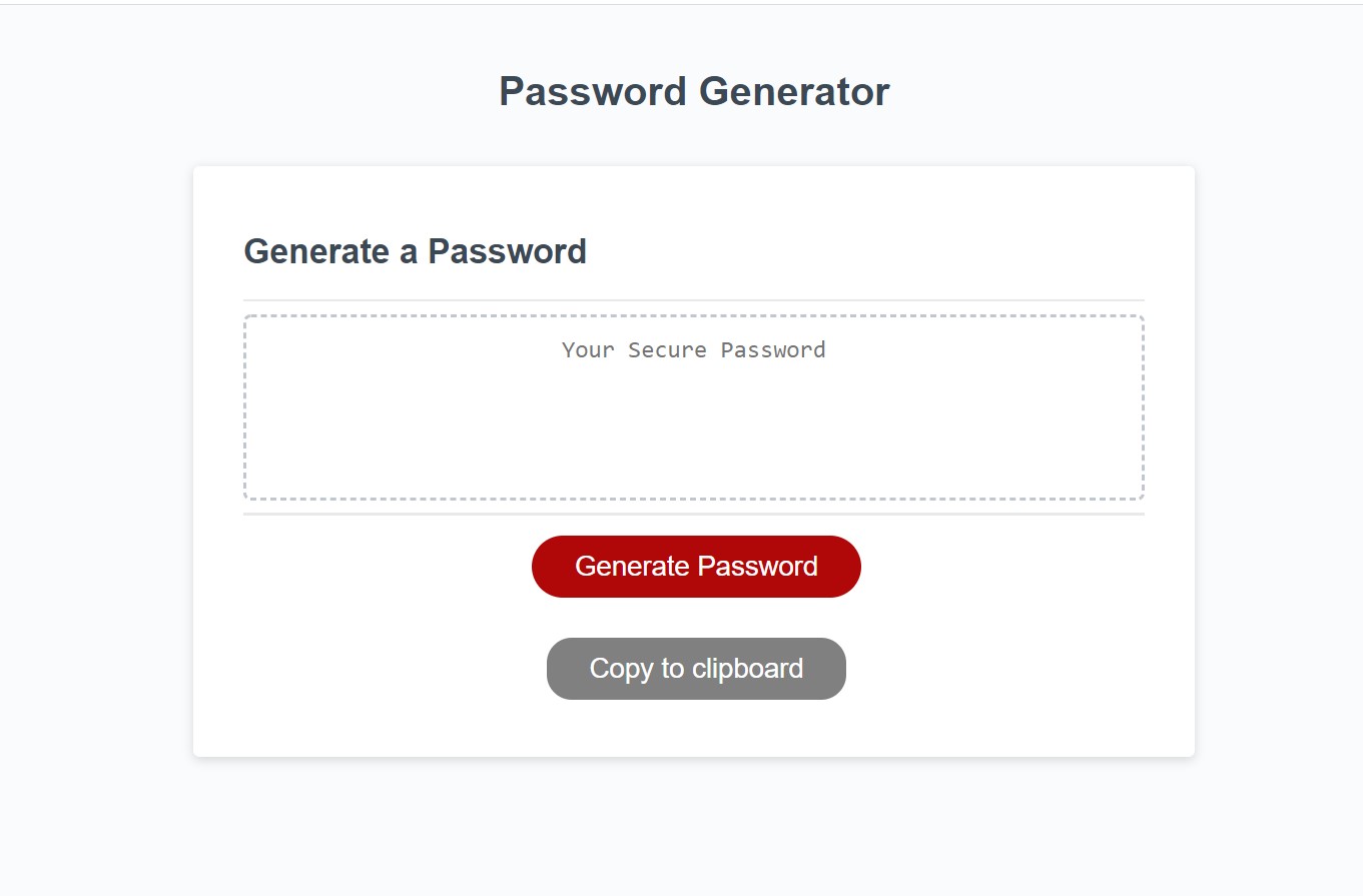 Password Generator